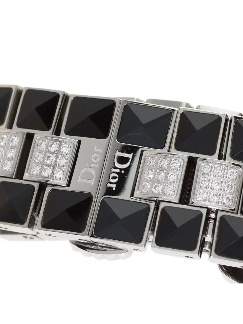 Dior Crystal Chronograph Diamond Watch SS